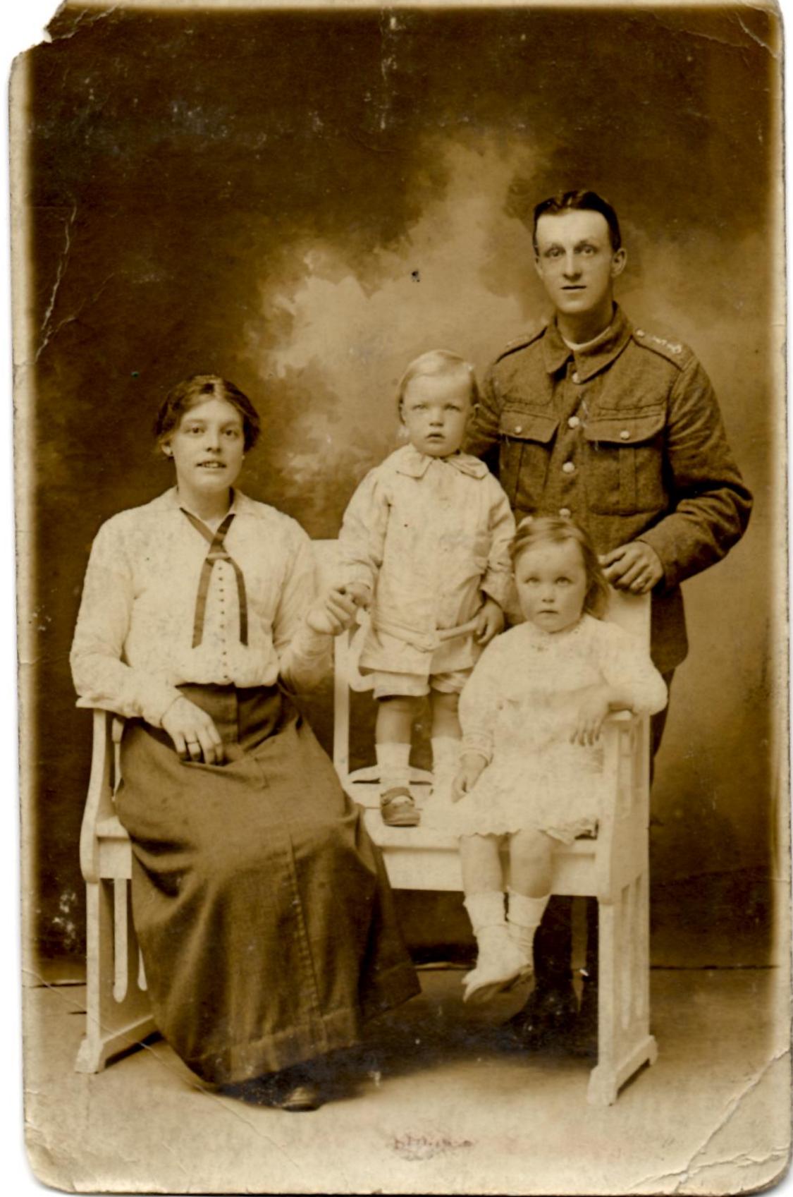 Matthew Denham family photograph WW1