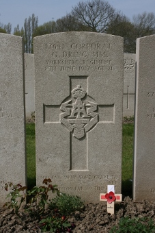 Cross for George Dring Lijssenthoek