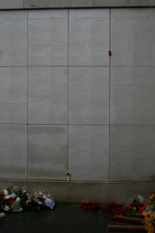 Cross for William Vickers Menin Gate April 26 2015
