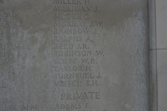 Tyne Cot Memorial Walter Robinson