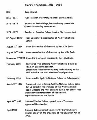 Career of Mr Thompson