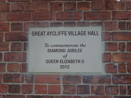New plaque celbrating Queen Elizabeth's Diamond Jubilee