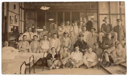 Herbert Grainger in hospital in Blackpool 1916 - 1917