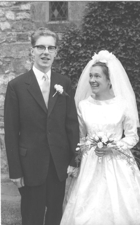 1963 wedding couple