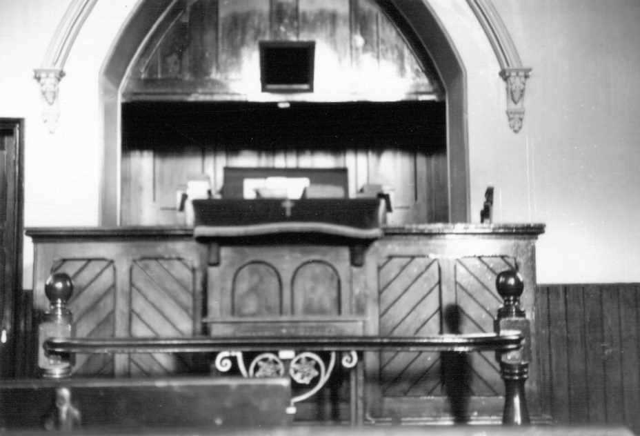 Interior of the Primitive Methodist Chape at Aycliffe