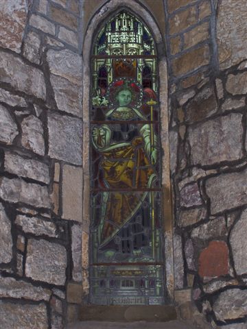 Stained glass window, courtesy David Lewis