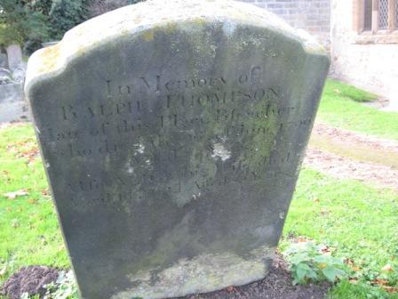Ralph Thompson, died June 26, 1799, headstone