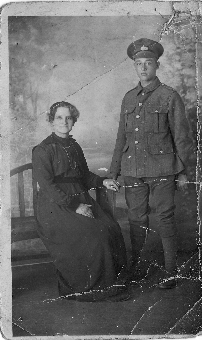 Arthur Huntly Sargeant and his mother Harriet