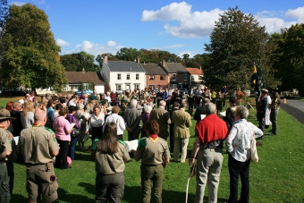 Those who attended the WW1 tree planting ceremony