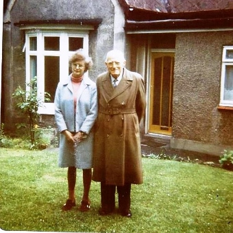 Edward Smith with niece Marie Holden
