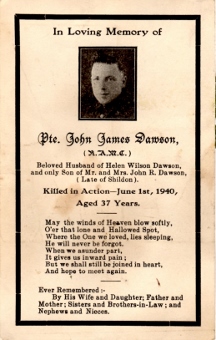 John James Dawson RAMC