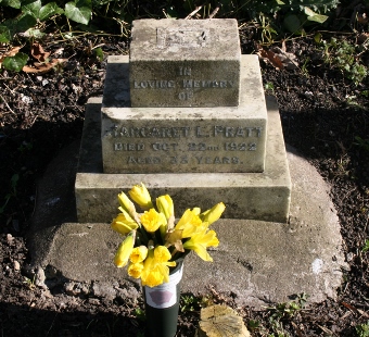 Margaret Pratt headstone