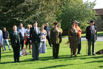 Military at WW1 tree planting ceremony