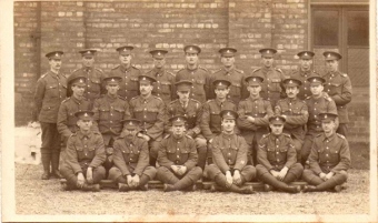 Robert Kendall WW1 front 2nd left