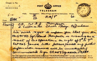 Roland Thompson telegram 1943