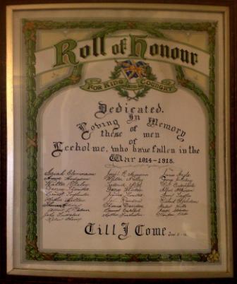 Leeholme Coundon Memorial Board