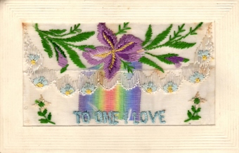 Silk sent to Gertrude Copping