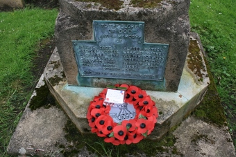 Wreath on War Memorial