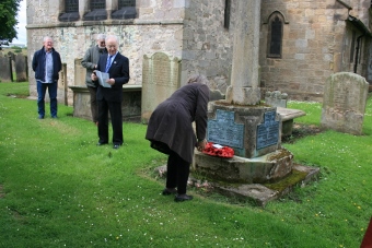 Wreath laid at War Memorial